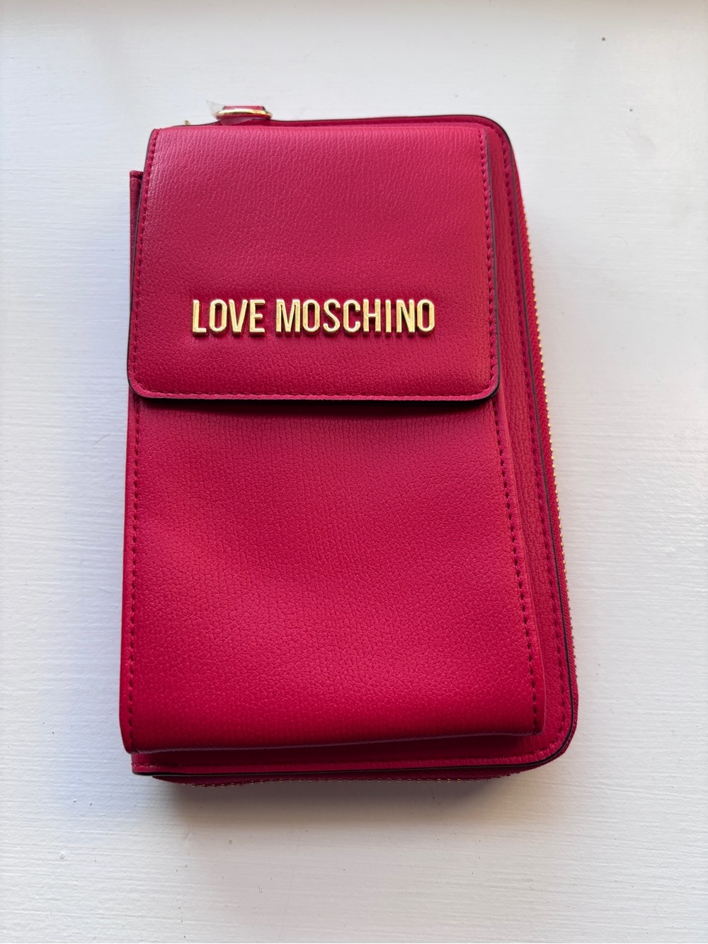 Love Moschino Zip-Around Wallet with Front Flap